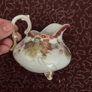 Creamer Japan vintage flower hand painted Nagoya